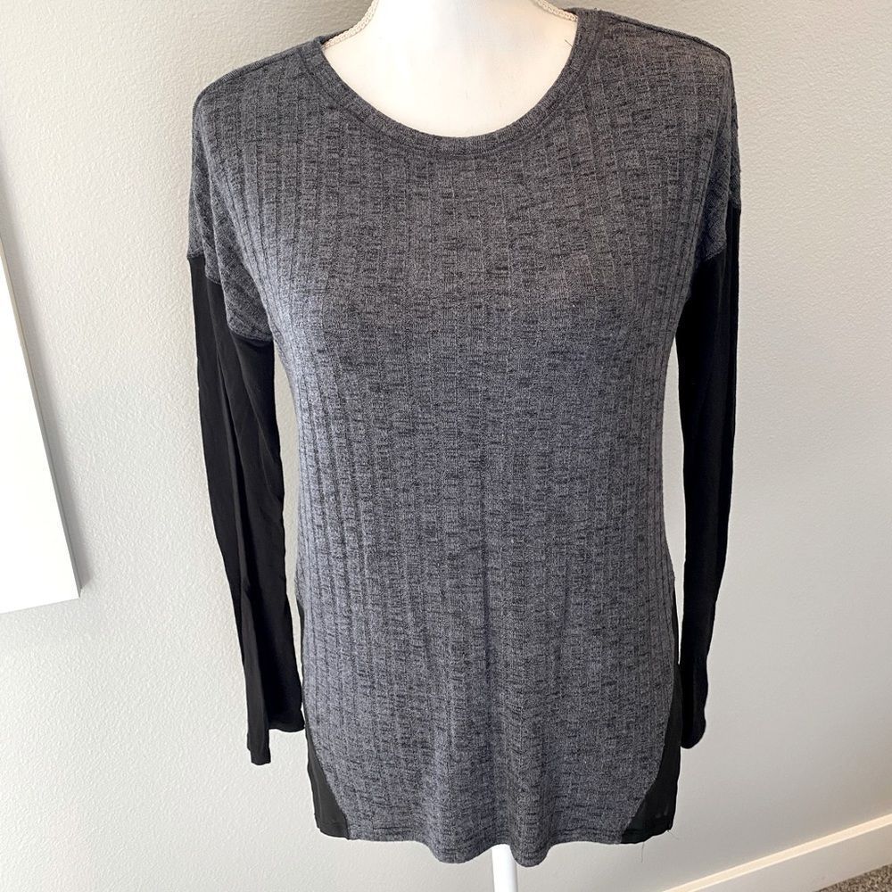 Sanctuary Black and Gray Shirt